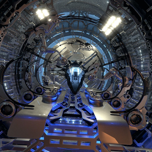 Docked Spacecraft 3D model
