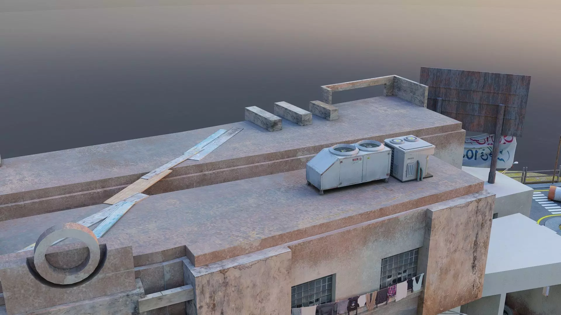 Street Block Low-poly 3D model_18