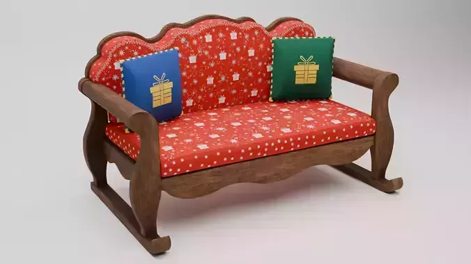 Christmas sleigh chair