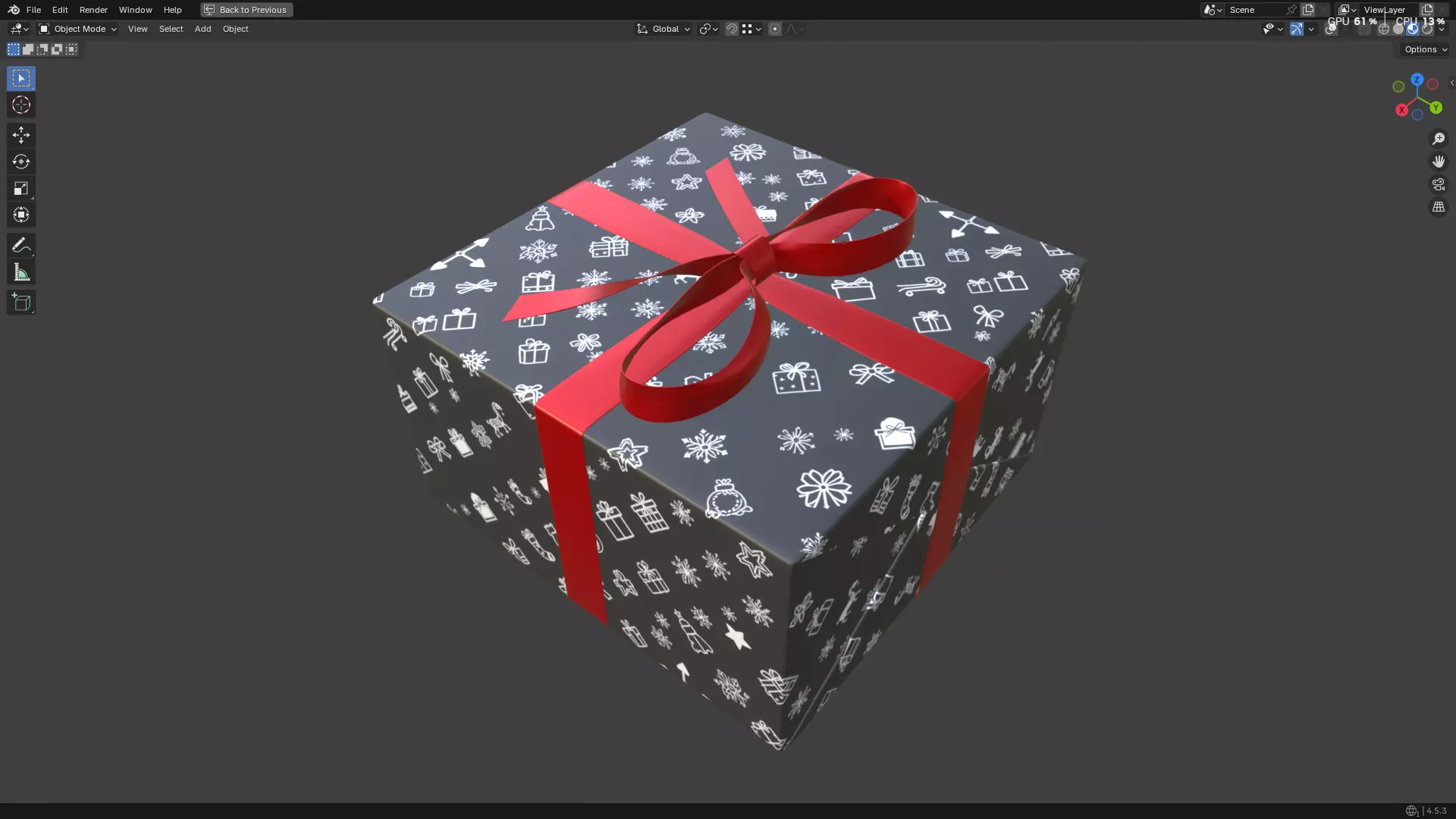 Christmas Present PBR 09 3D model_8