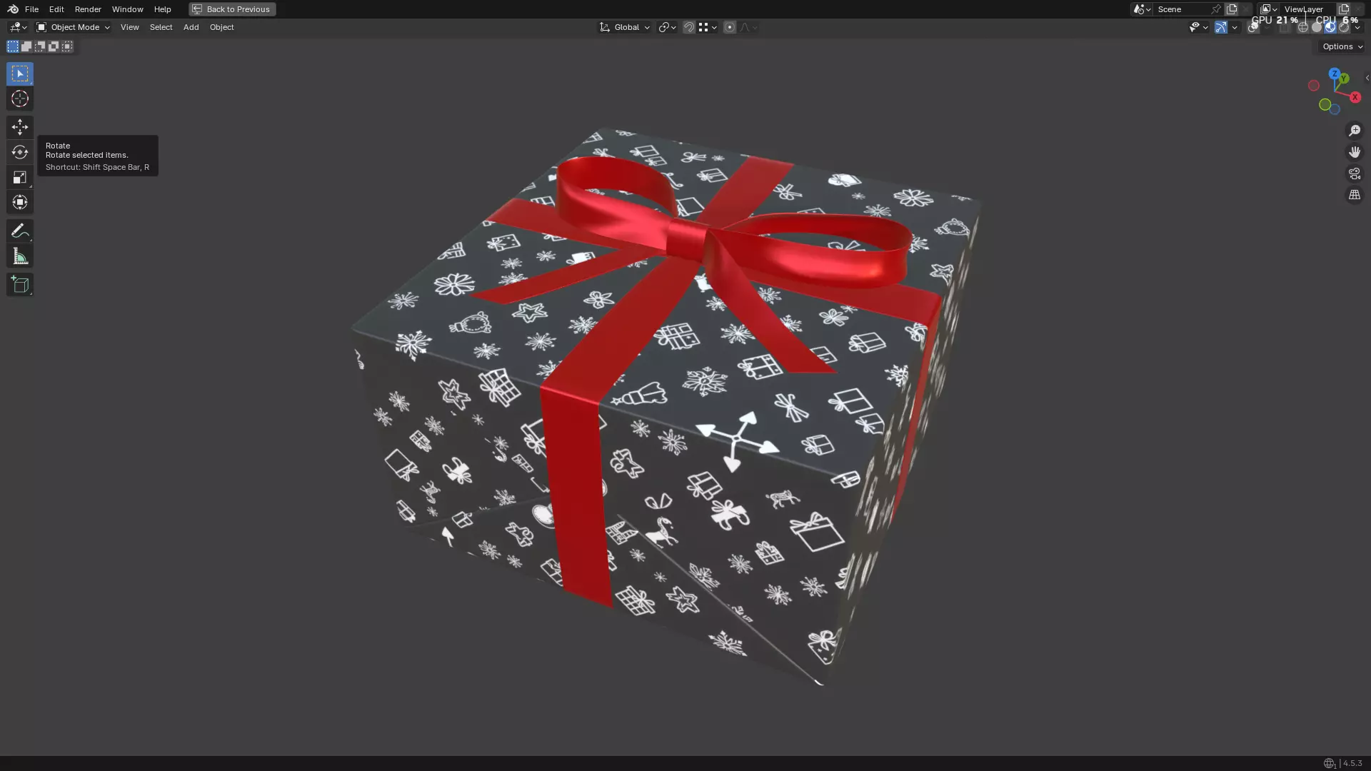 Christmas Present PBR 09 3D model_10