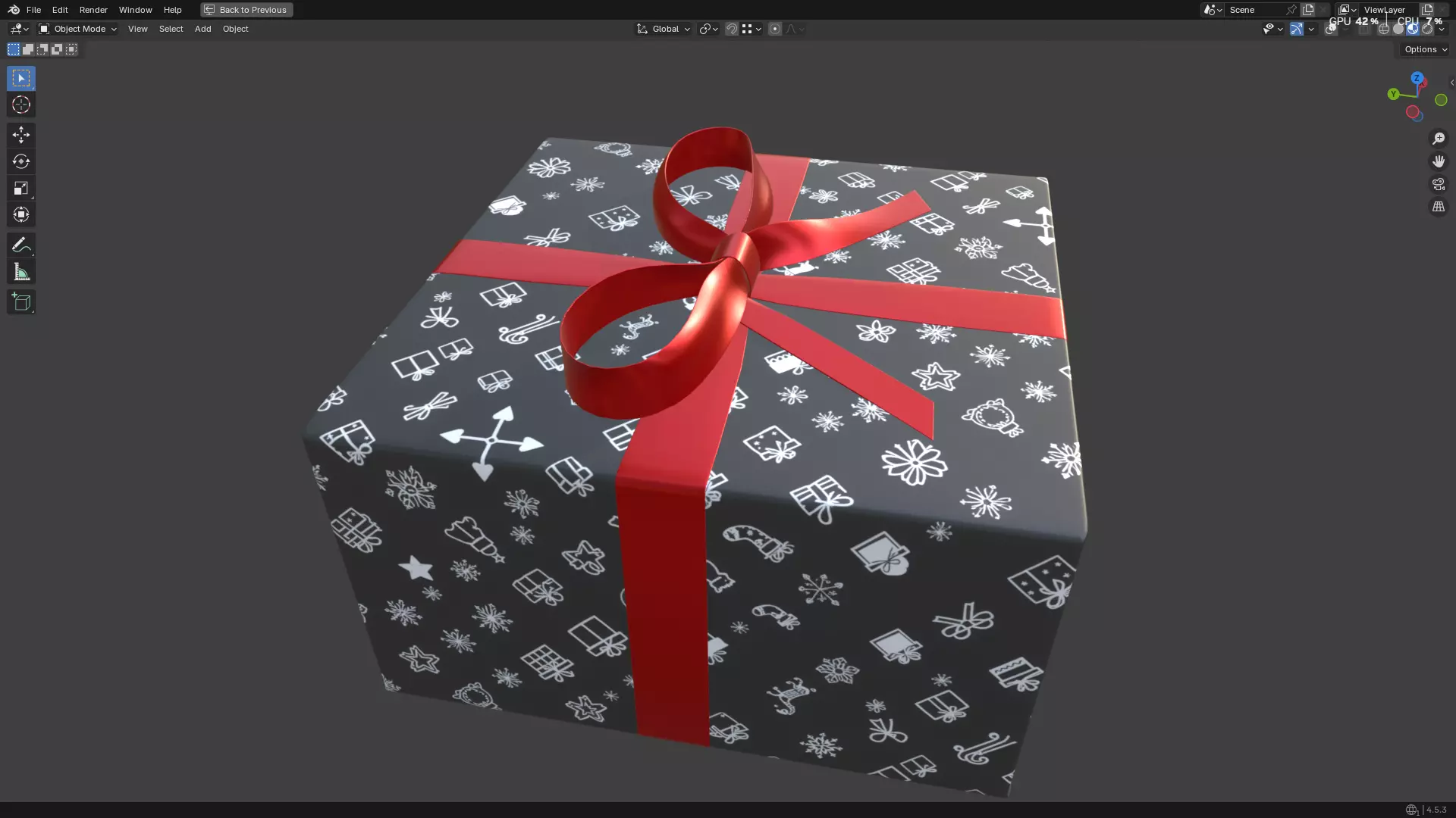 Christmas Present PBR 09 3D model_6