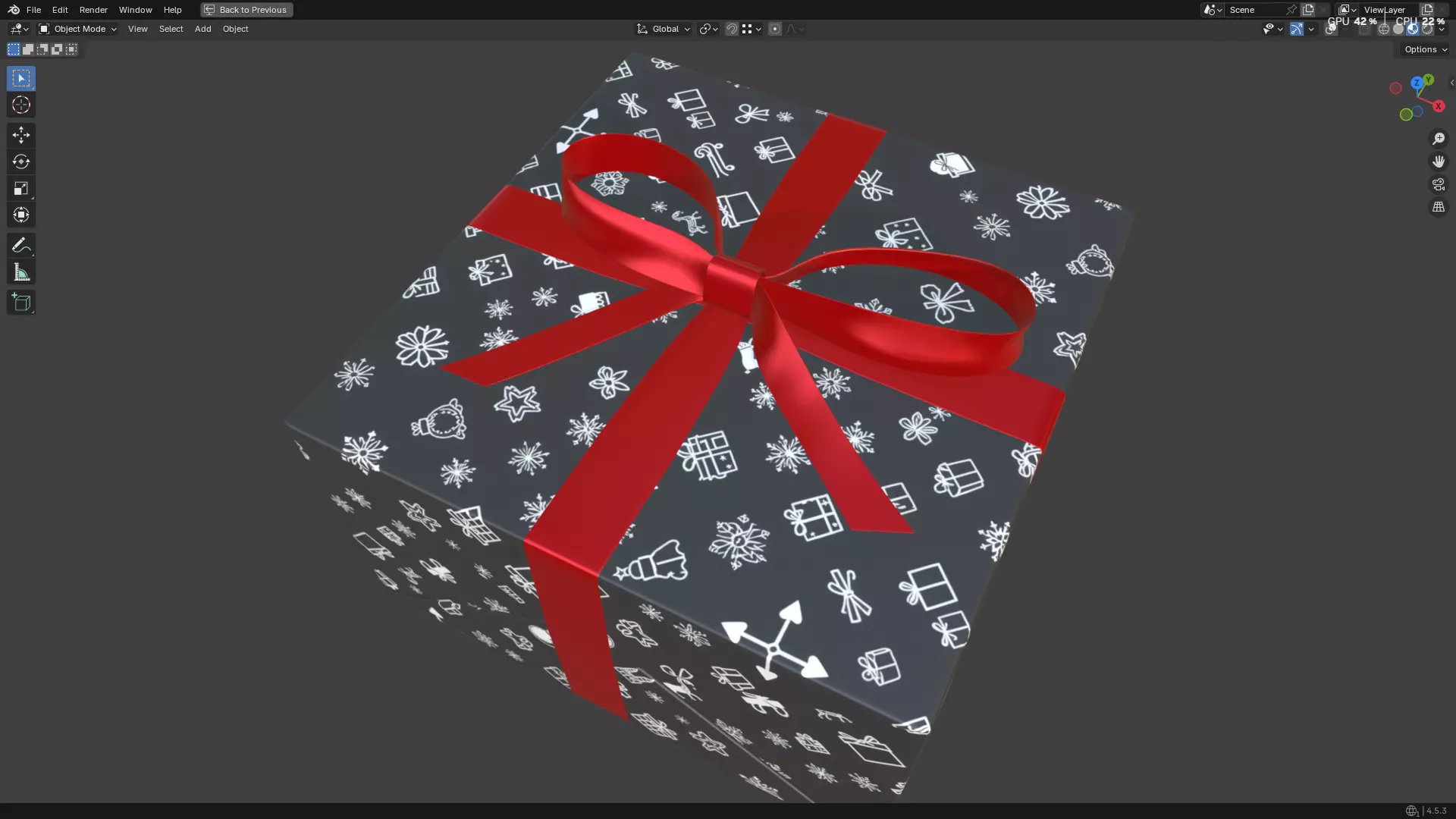 Christmas Present PBR 09 3D model_7