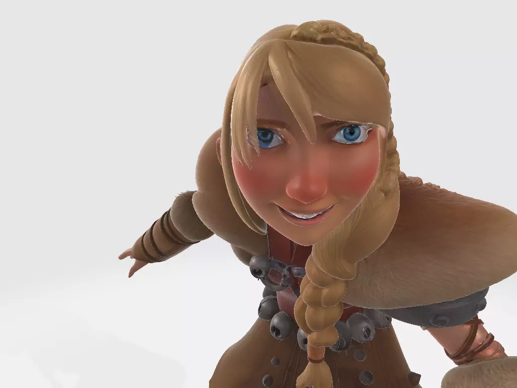 How to Train Your Dragon Astrid Pose 02 3D print model_6