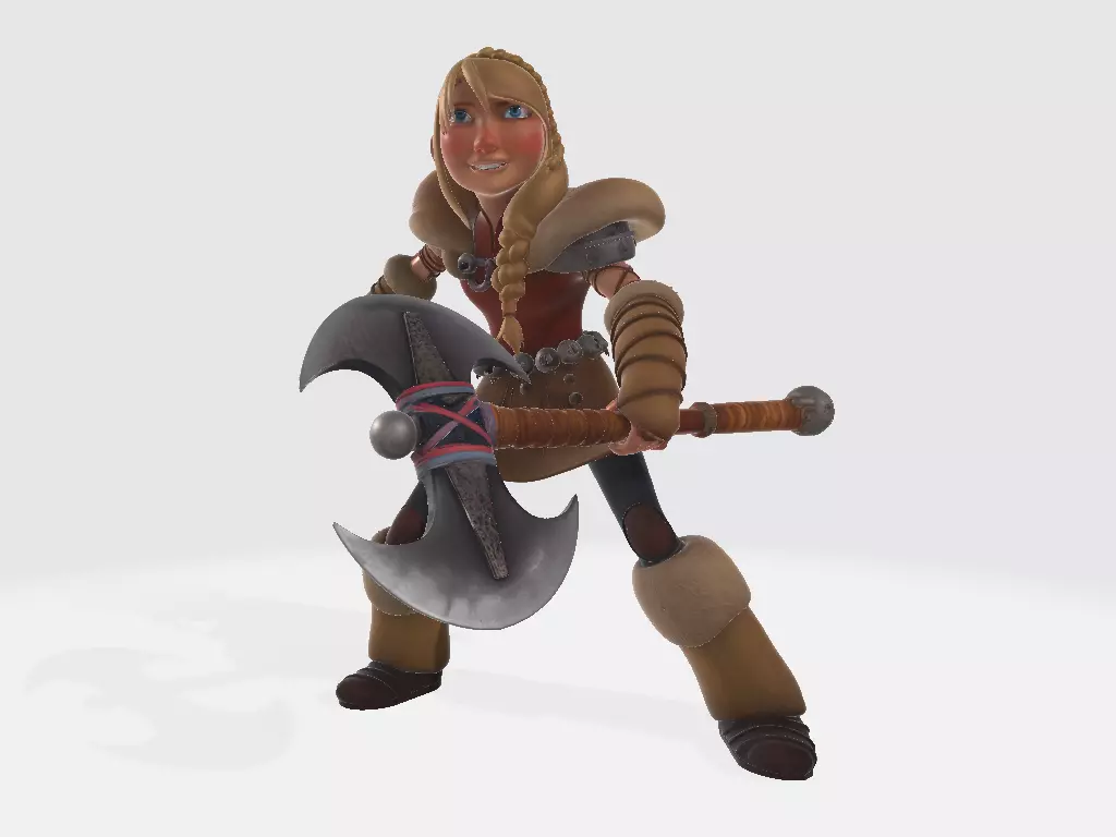How to Train Your Dragon Astrid Pose 02 3D print model_0