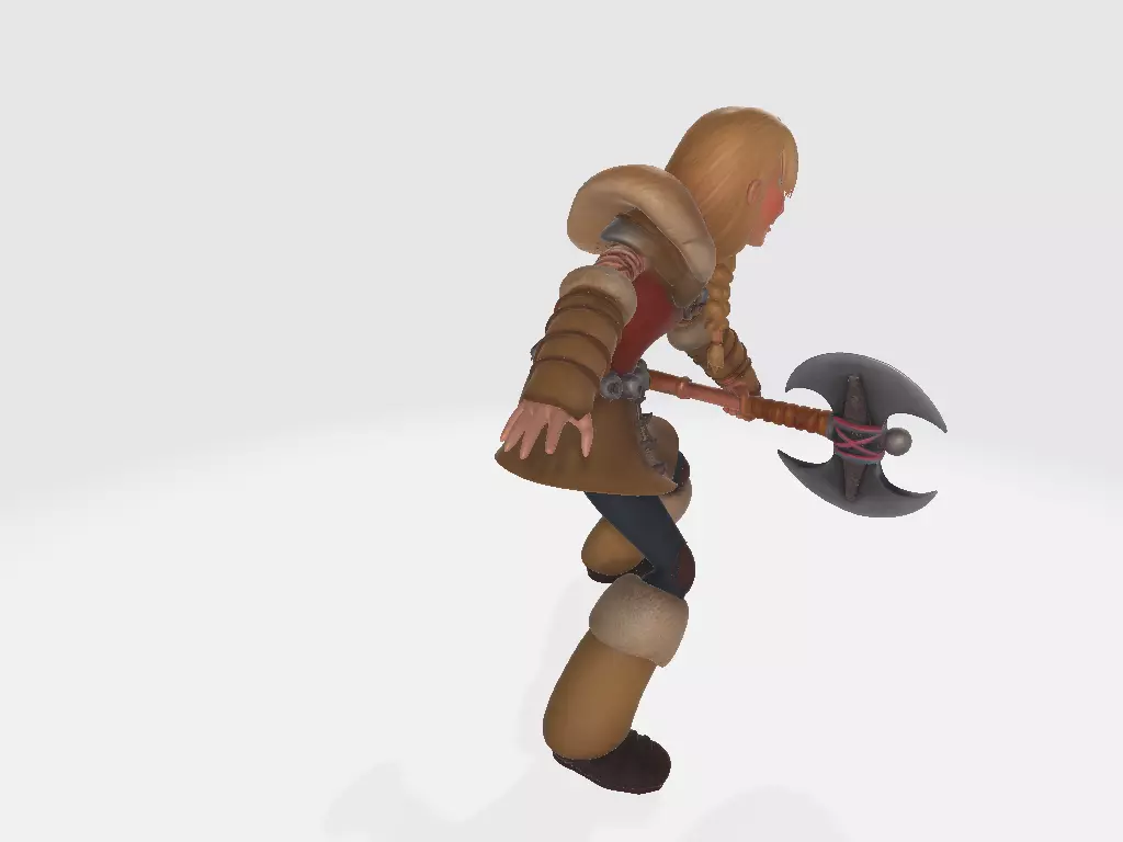 How to Train Your Dragon Astrid Pose 02 3D print model_3