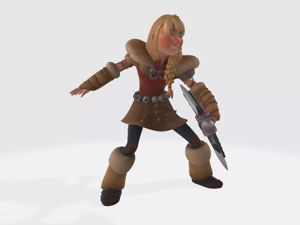 How to Train Your Dragon Astrid Pose 02 3D print model_4