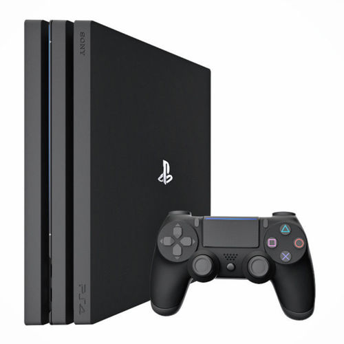 Sony PlayStation 4 Pro with gamepad 3D model