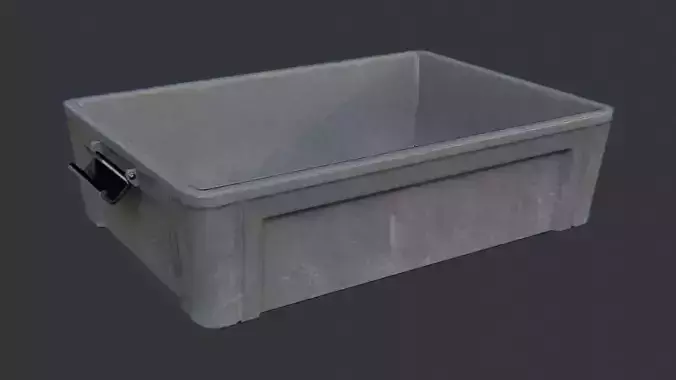 Blue Plastic Crate Box with Handle