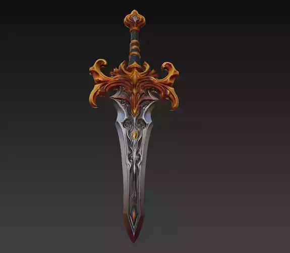 Aurion Flameblade - Celestial Royal Sword