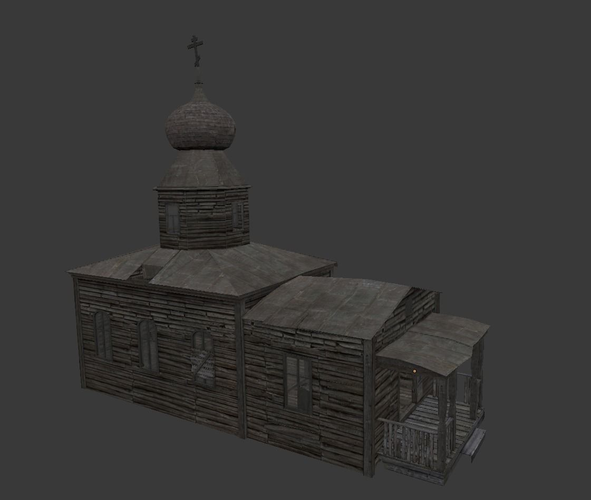 Old Village Chapel 3D model