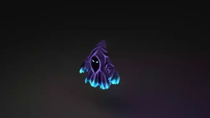Flying Ghost Low-poly 3D model