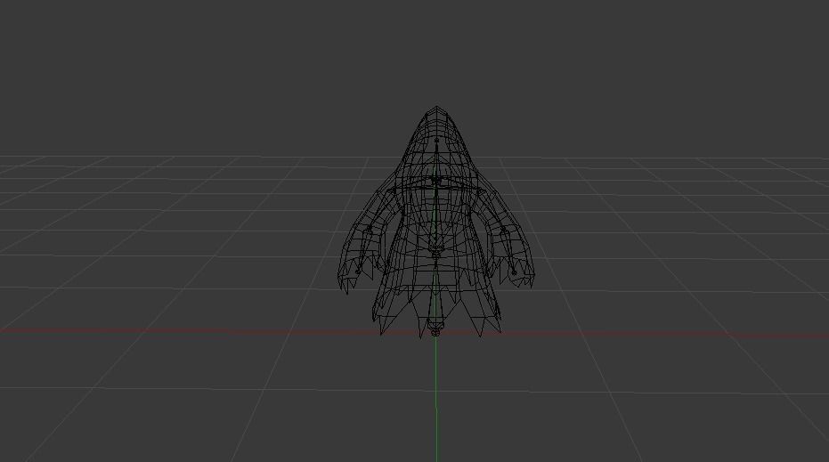 Flying Ghost Low-poly 3D model_5