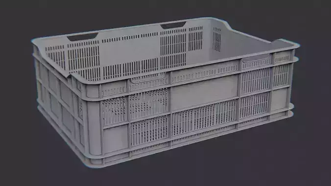 Large Plastic Crate for Industrial Use