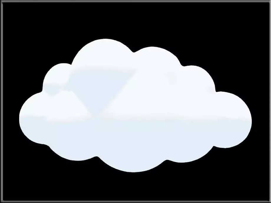 Cloud 06 Low-poly 3D model_0