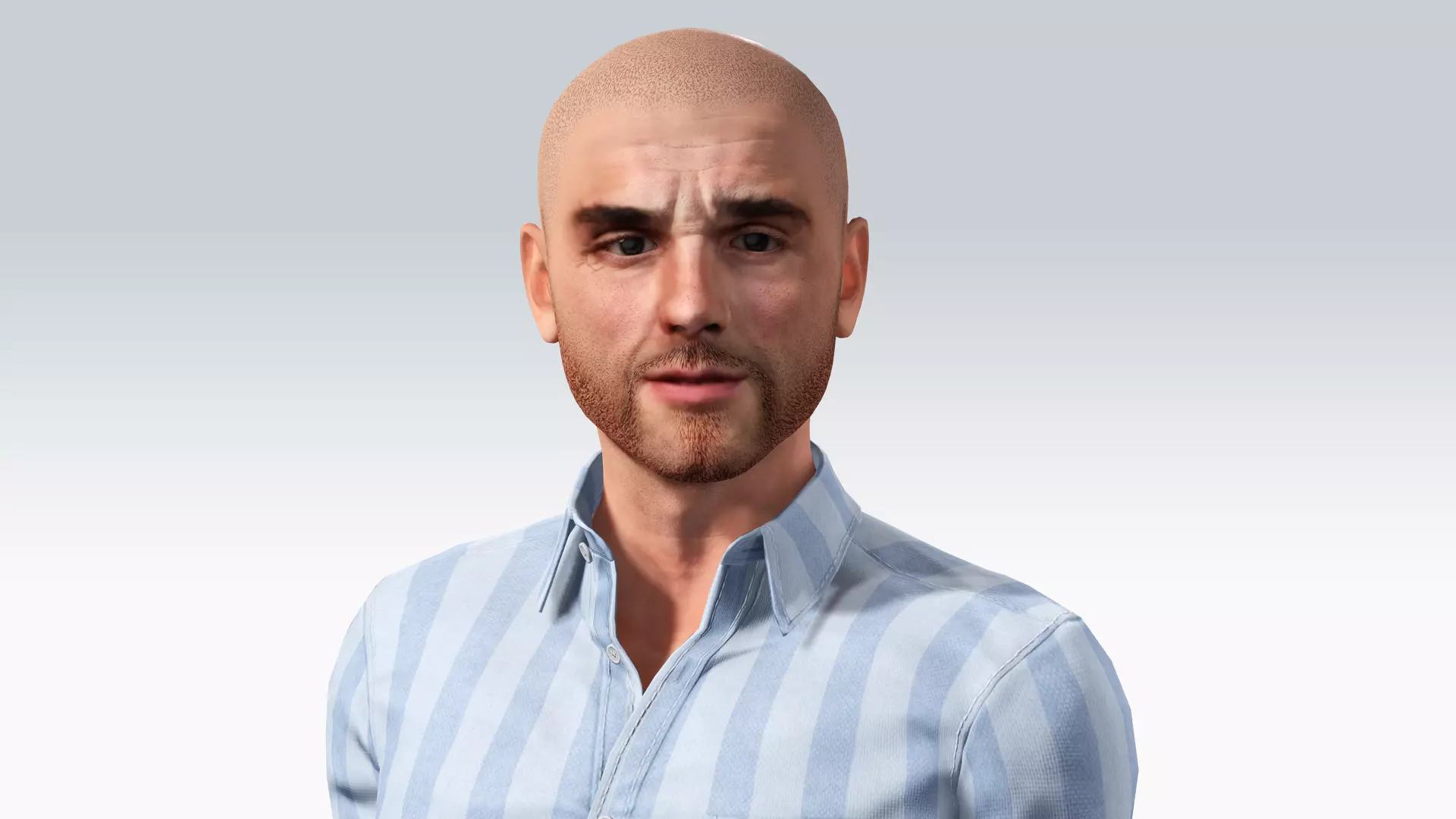 Realistic Male 3D Character in Casual Outfit Low-poly 3D model_6