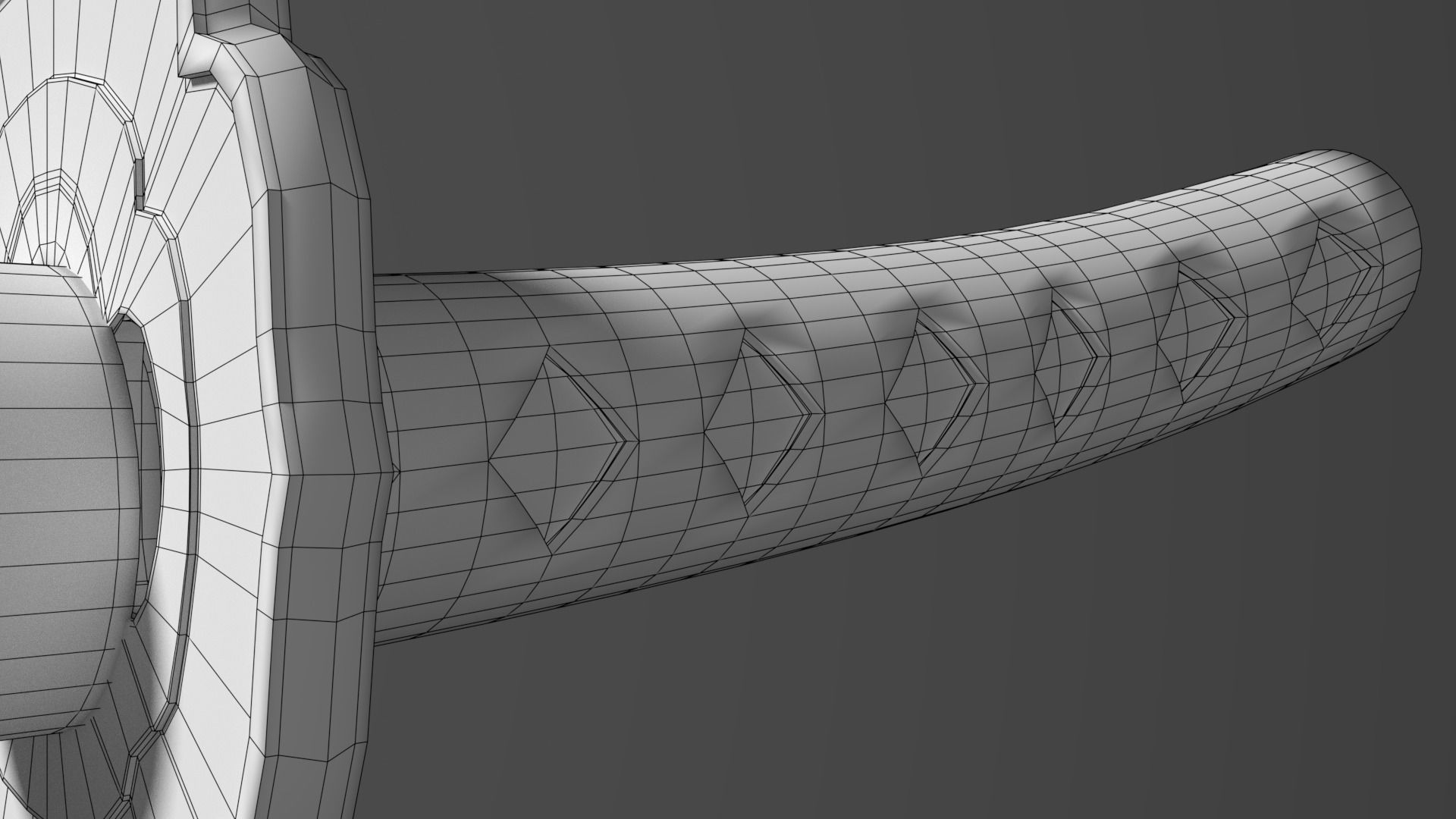 Katana samurai sword 3D model_1