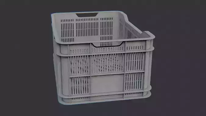 Plastic Storage Crate for Shipping and Organization