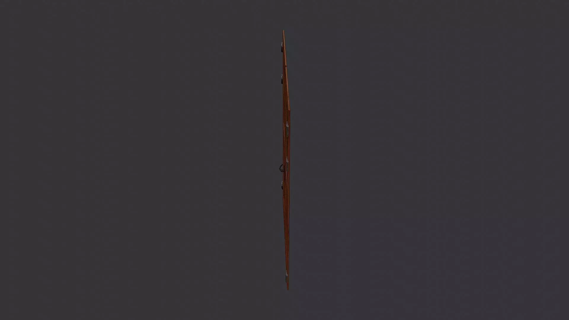 St Pete Double Wooden Door with Glass Low-poly 3D model_3