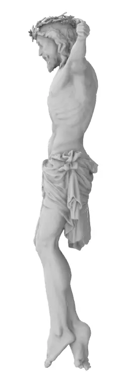 Jesus on cross 3D print model_3