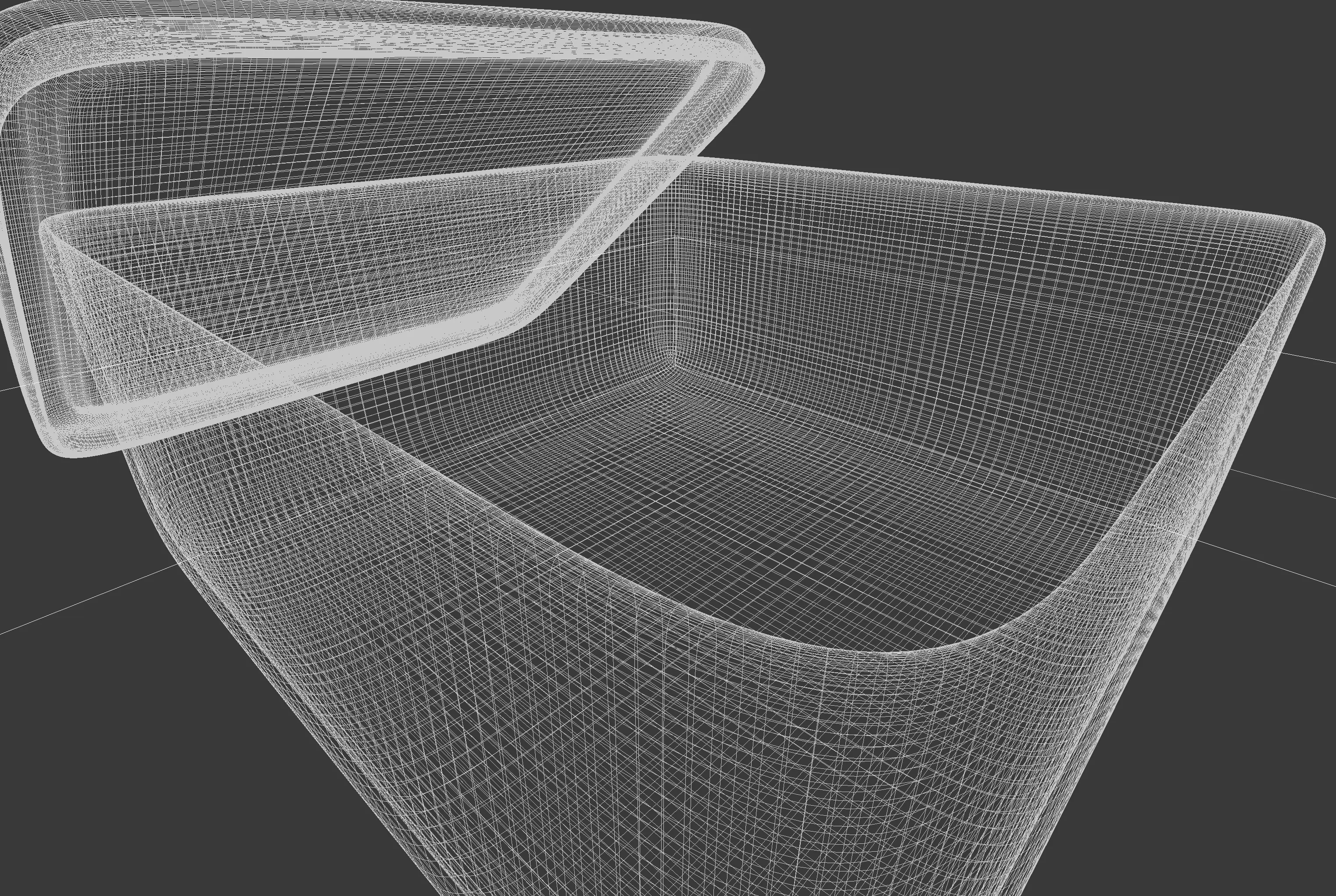 Low Poly Plastic Container with Lid Low-poly 3D model_5