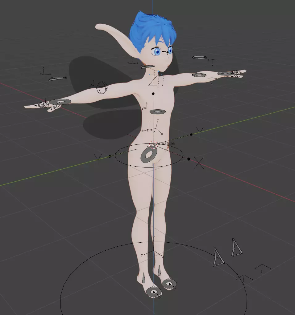 Berserk Puck Rigged 3D model Blender animation fairy elf fantasy 3D model_5