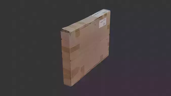 Cardboard television shipping box