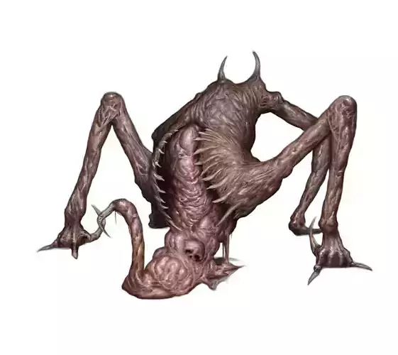 Aberrant Crawler Low-poly 3D model