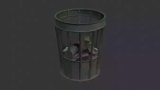 Disco Street Trashcan