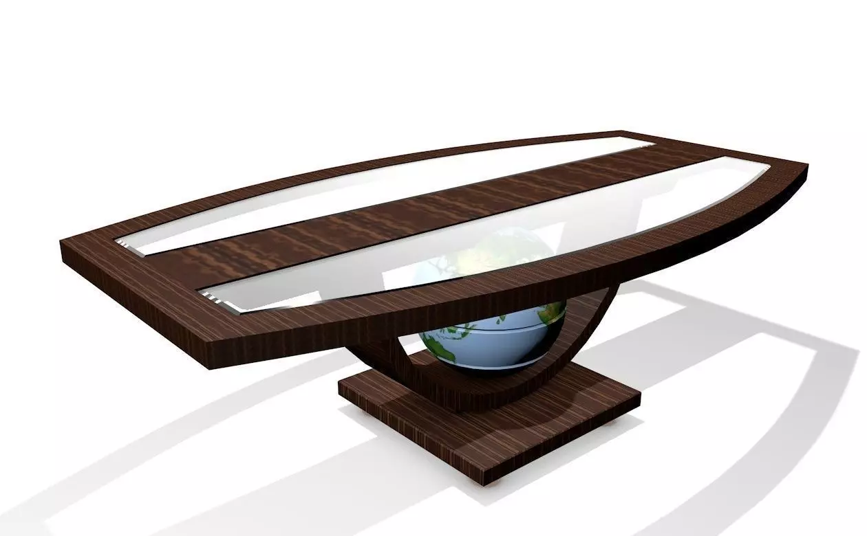 Table with map for livingroom 3D model | CGTrader