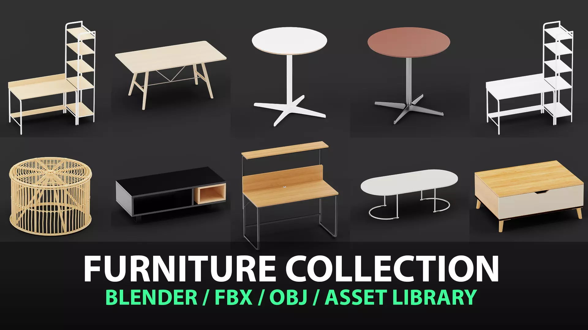 Table Model Collection 341 3D model_0
