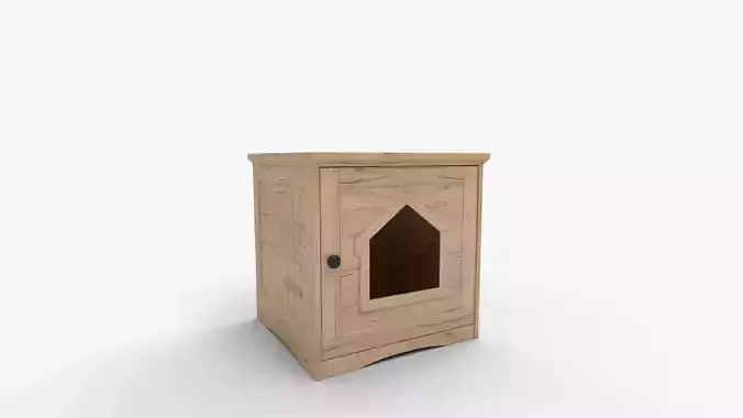 Unipaws Wooden Cat Litter Box Enclosure