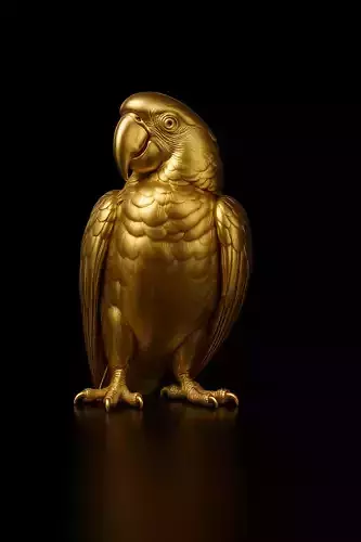 Colorful Macaw Parrot 3D Model