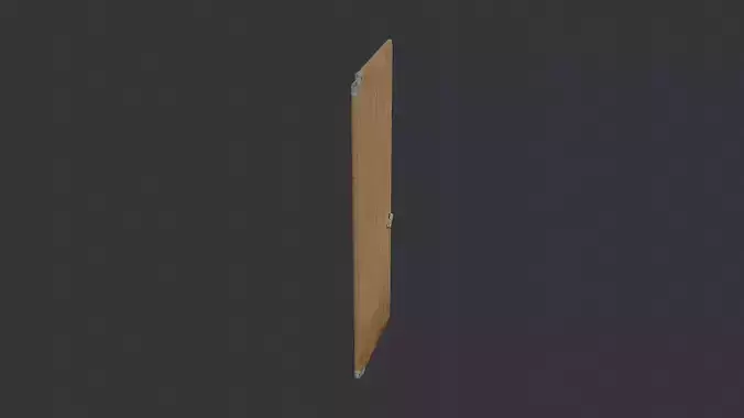 Bathroom Wooden Door with Hinged Hardware