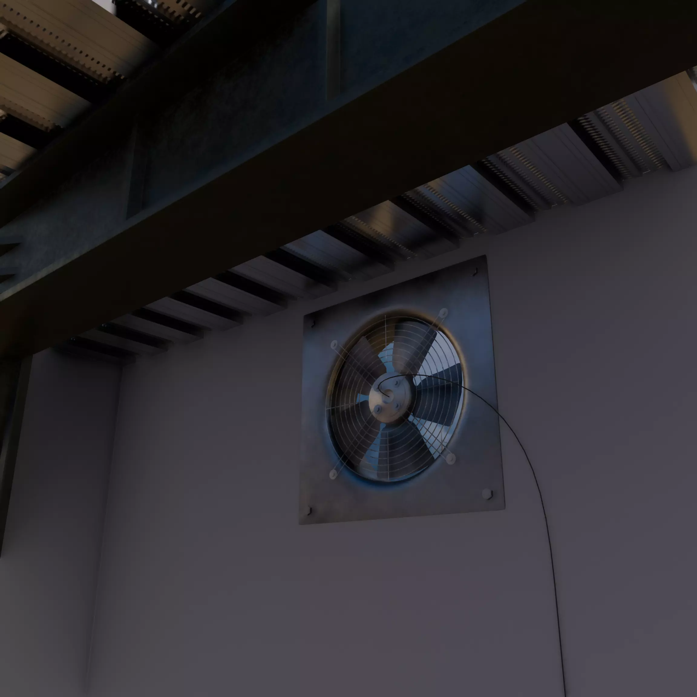 Modern Underground Parking Garage-Parking lot- 3D Model-Scene 3D model_43