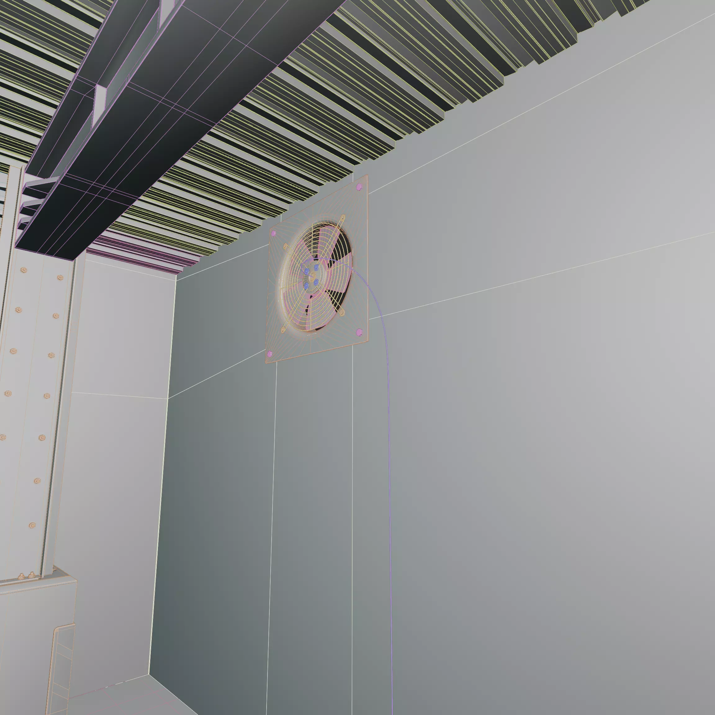 Modern Underground Parking Garage-Parking lot- 3D Model-Scene 3D model_25