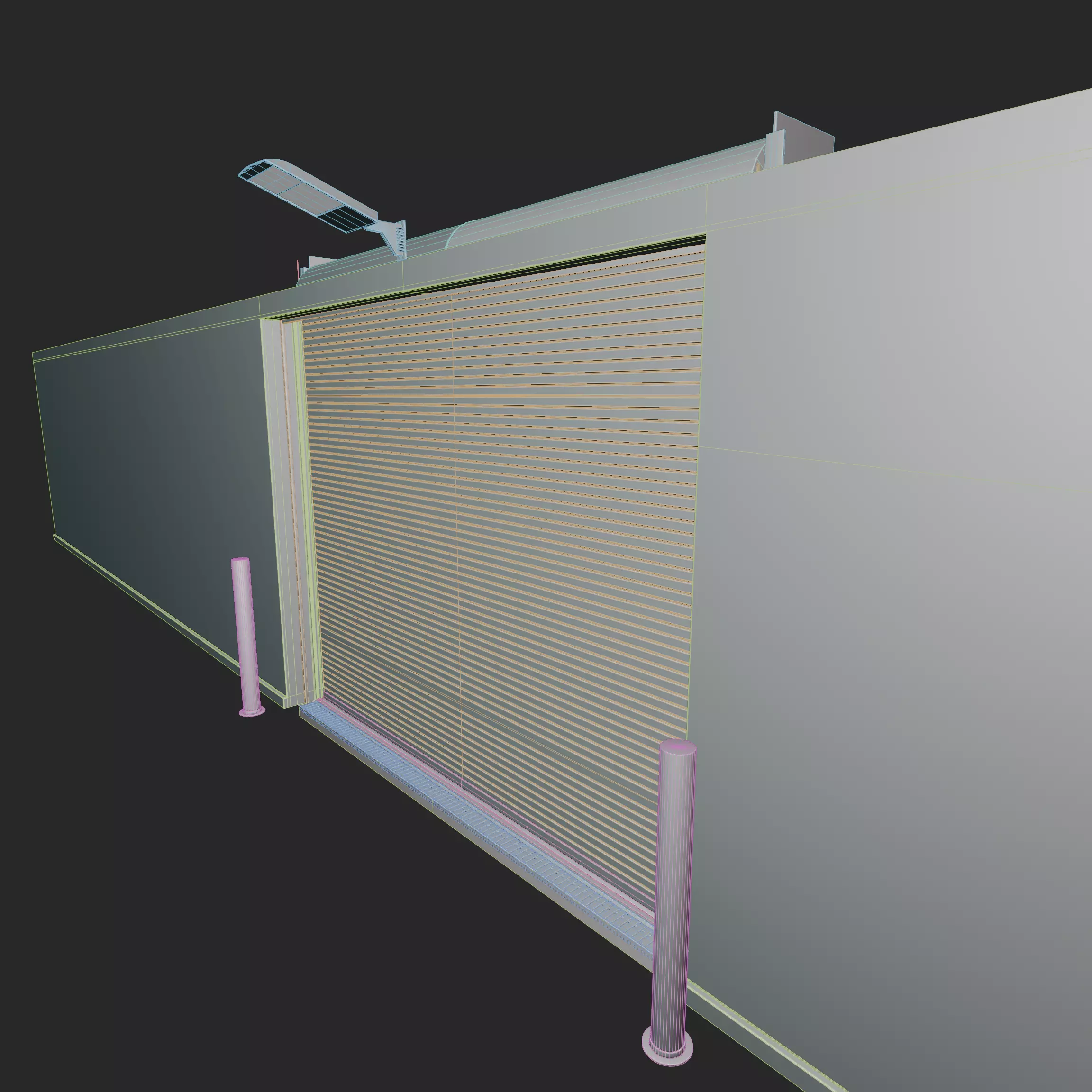 Modern Underground Parking Garage-Parking lot- 3D Model-Scene 3D model_23