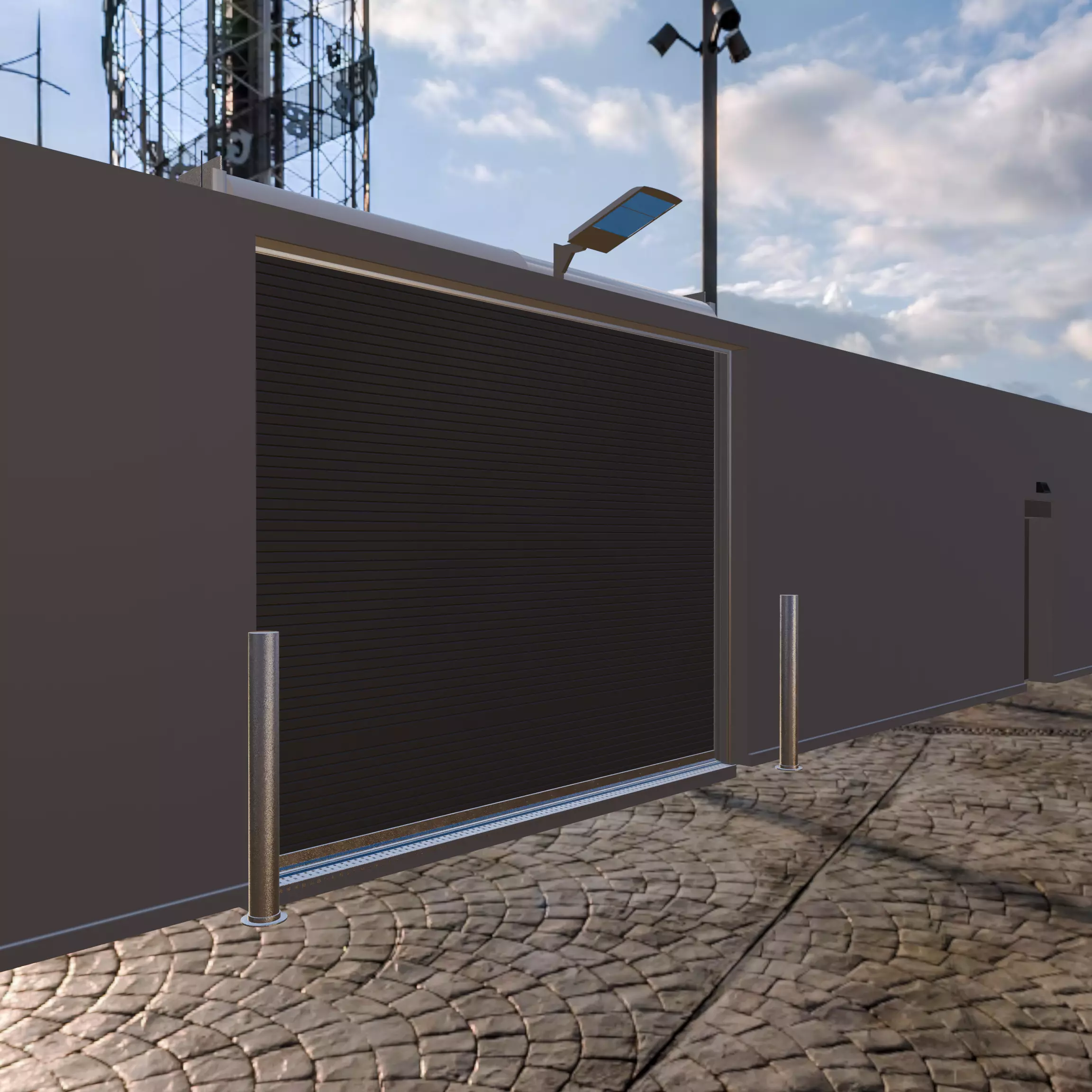 Modern Underground Parking Garage-Parking lot- 3D Model-Scene 3D model_44