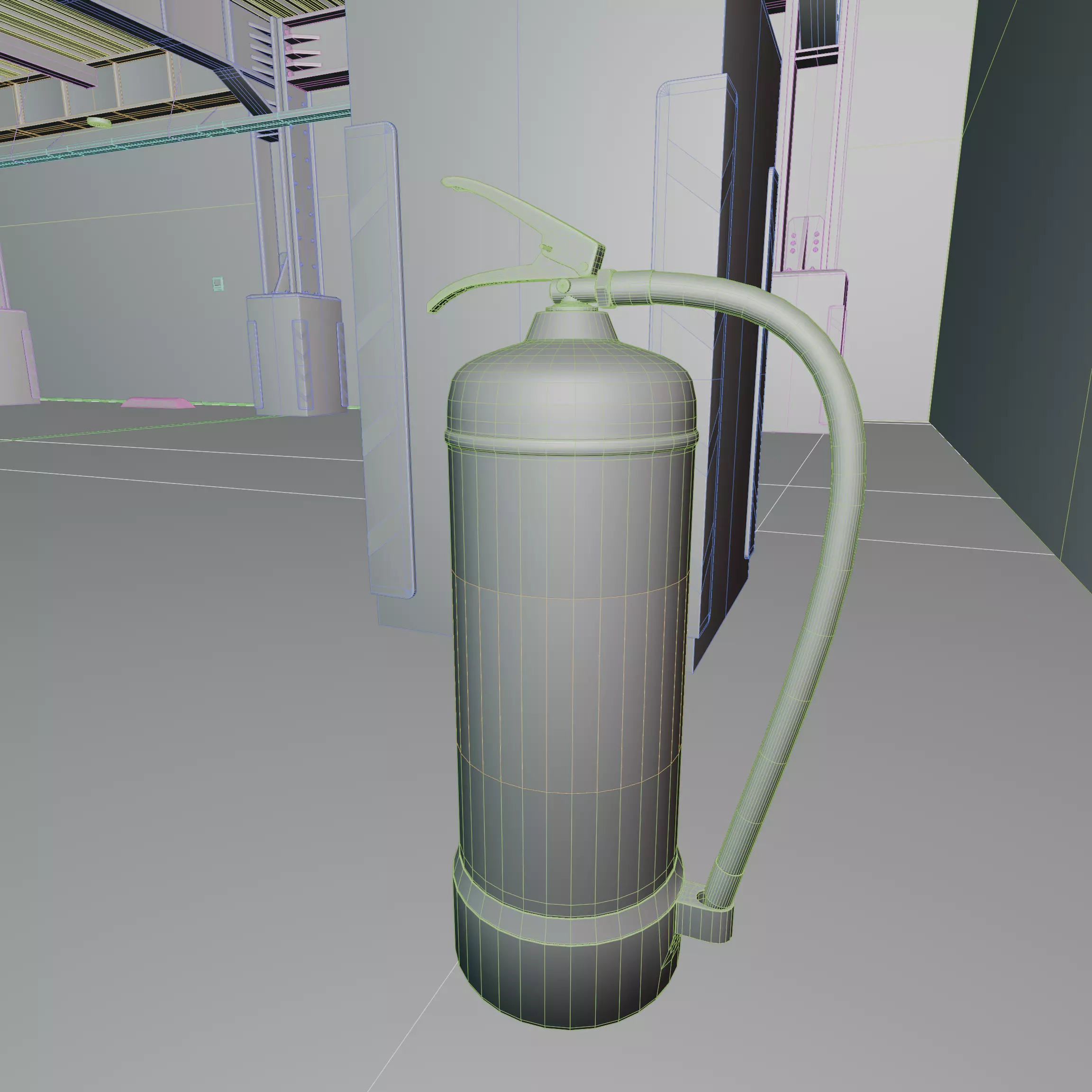 Modern Underground Parking Garage-Parking lot- 3D Model-Scene 3D model_24