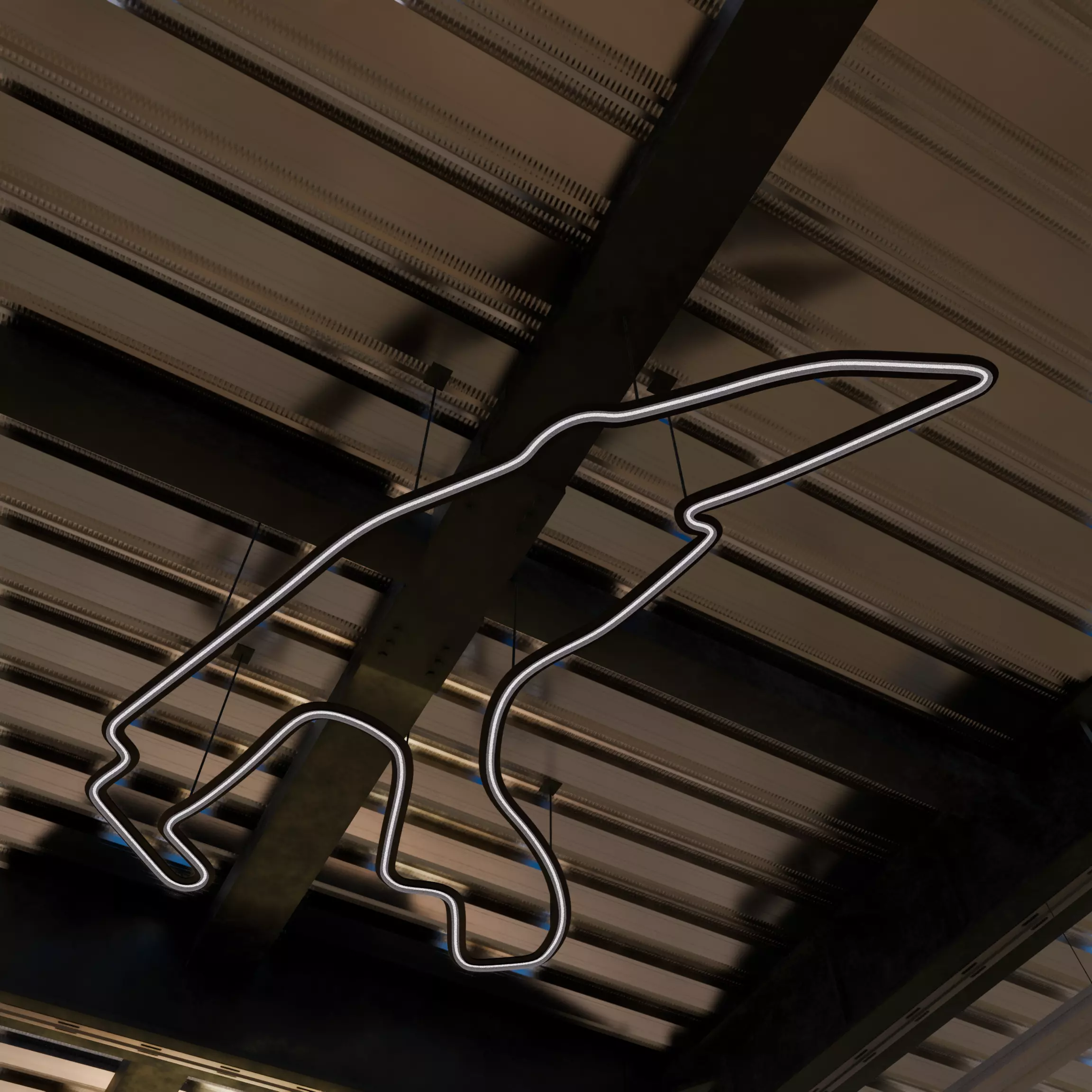 Modern Underground Parking Garage-Parking lot- 3D Model-Scene 3D model_41