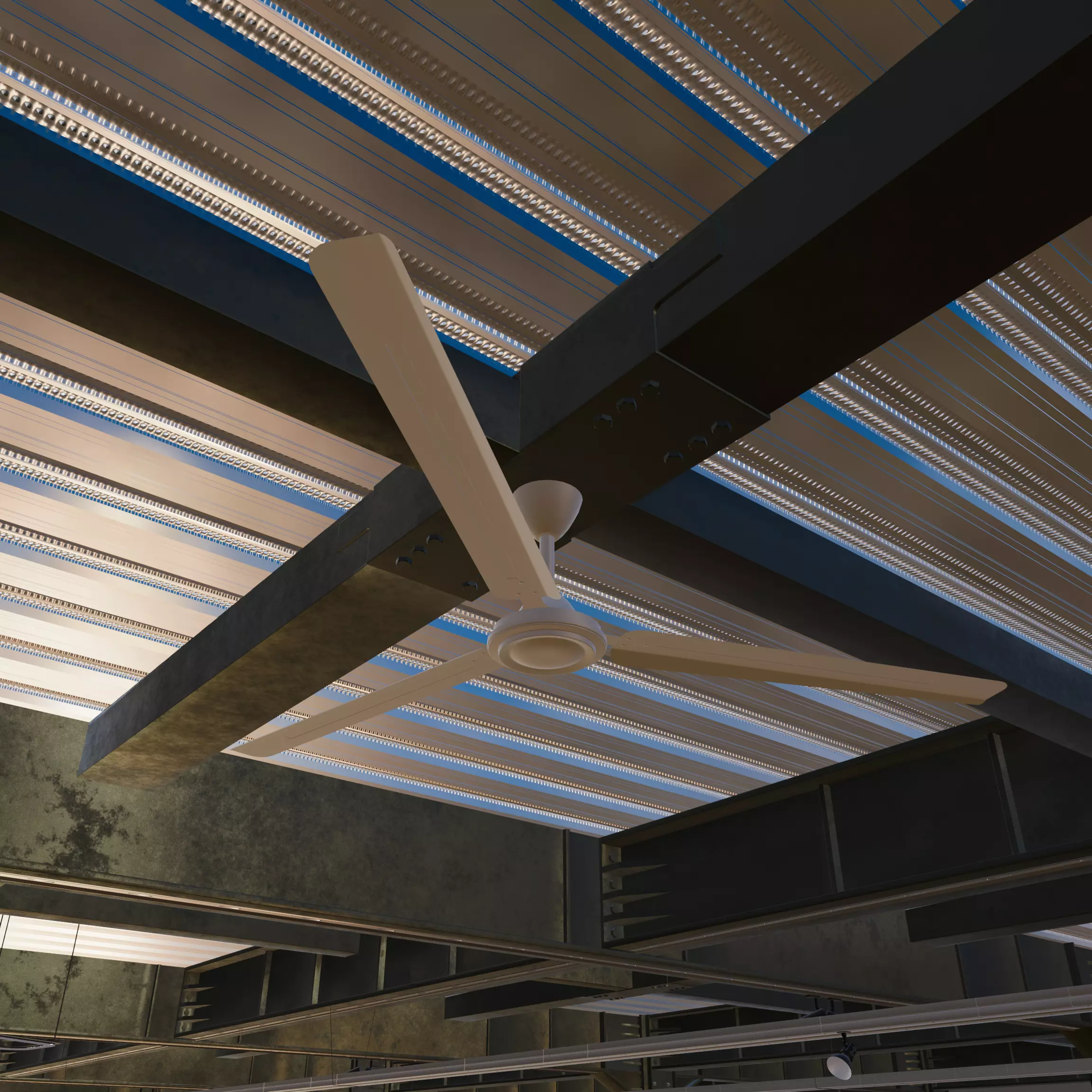 Modern Underground Parking Garage-Parking lot- 3D Model-Scene 3D model_47