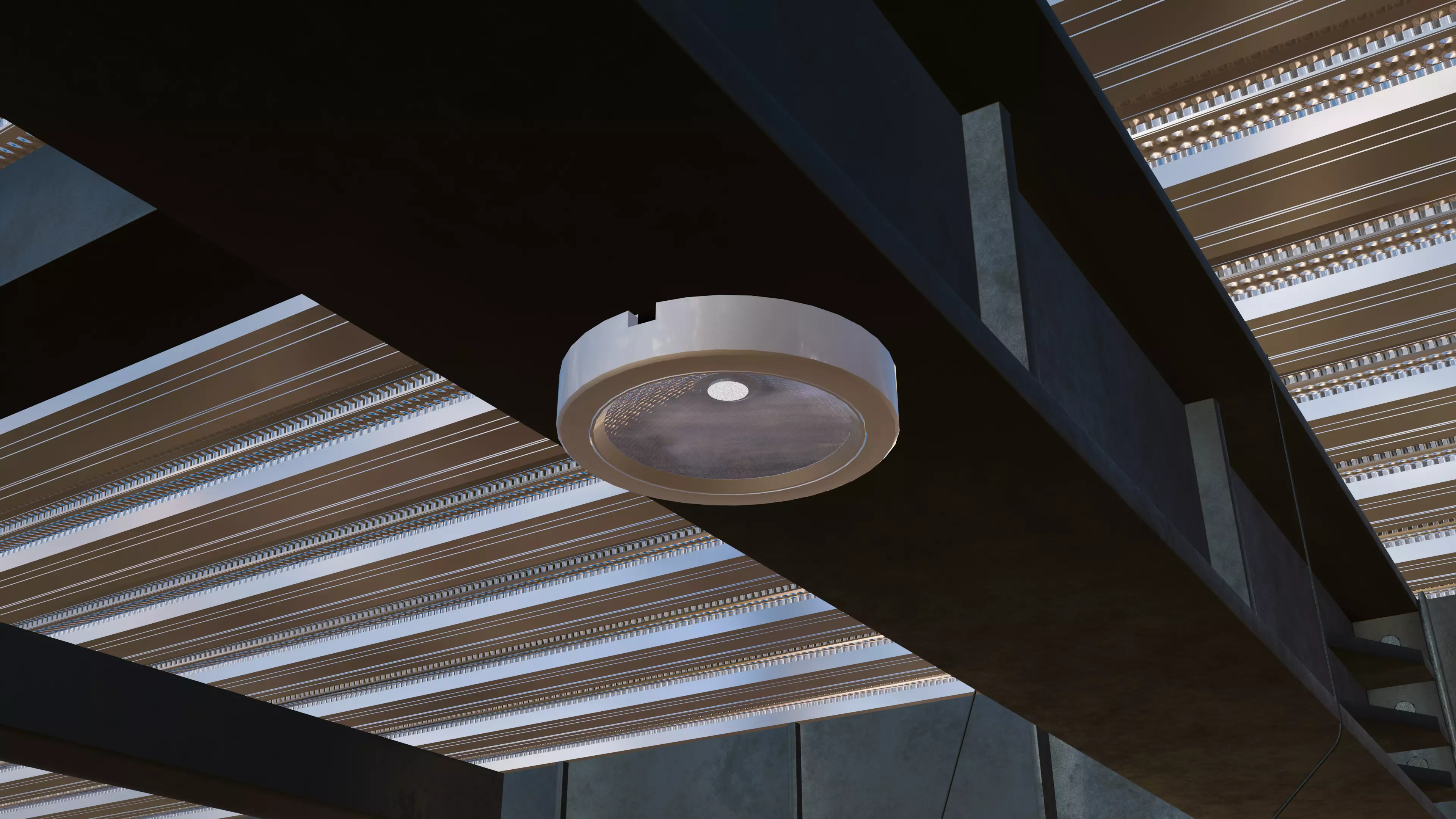 Modern Underground Parking Garage-Parking lot- 3D Model-Scene 3D model_53