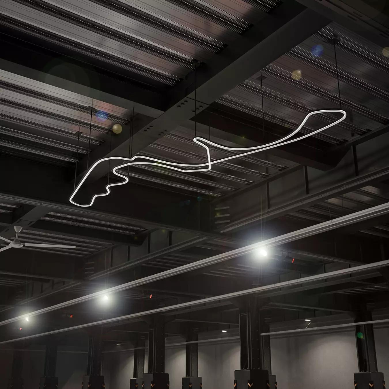 Modern Underground Parking Garage-Parking lot- 3D Model-Scene 3D model_10