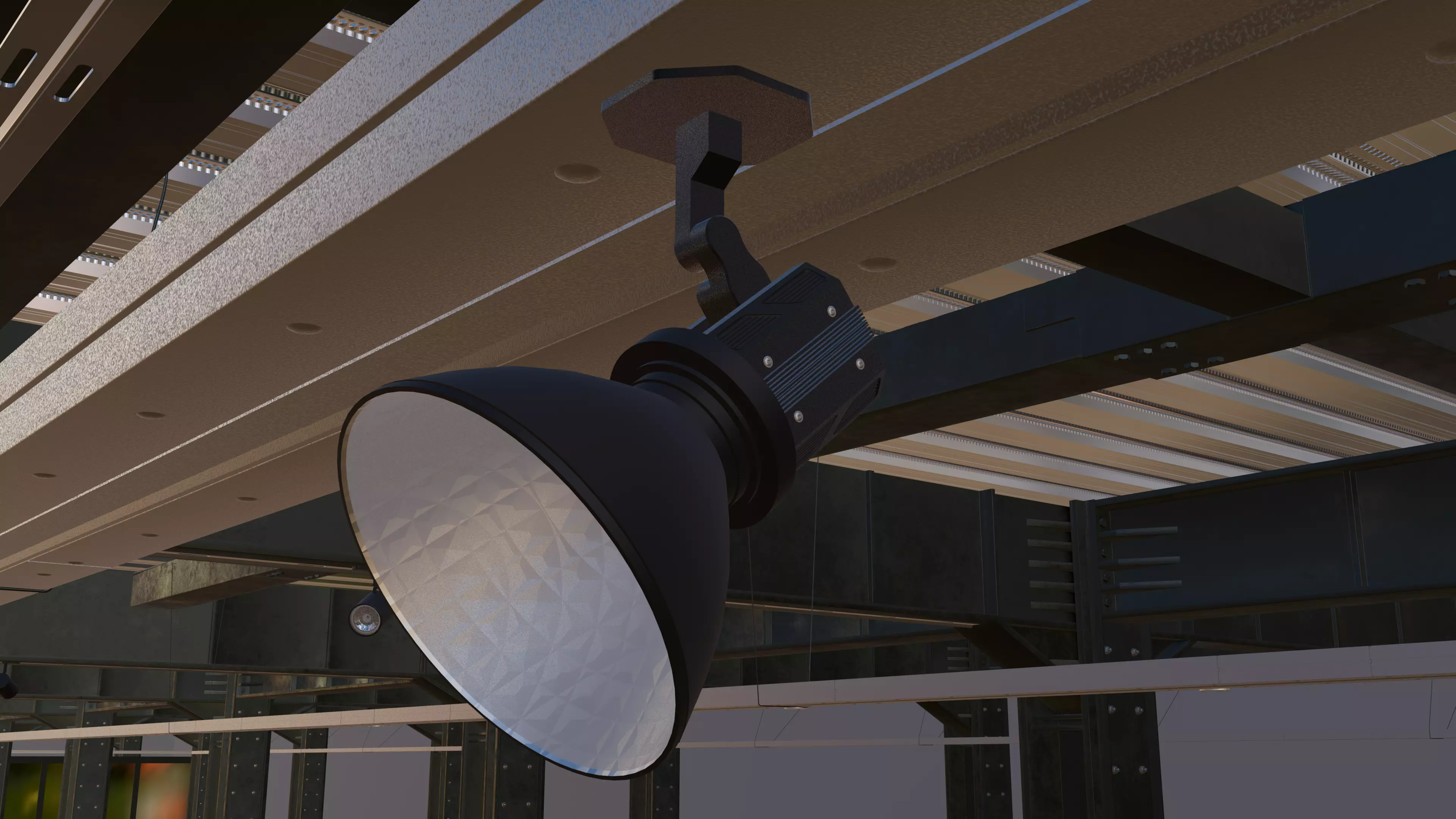 Modern Underground Parking Garage-Parking lot- 3D Model-Scene 3D model_52