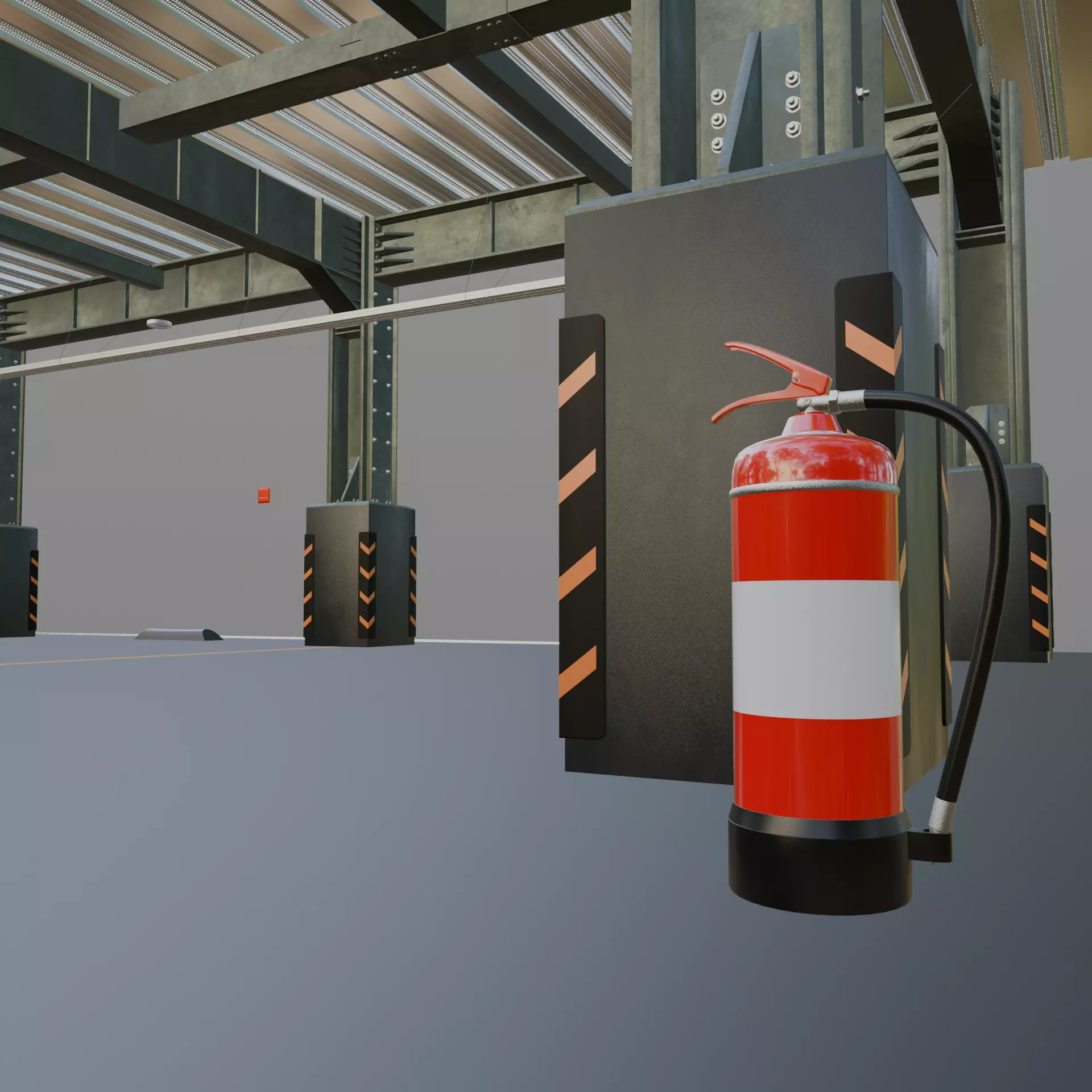 Modern Underground Parking Garage-Parking lot- 3D Model-Scene 3D model_56