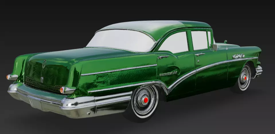 Buick Special 2 Door Sedan 1957 3D model 3D print 3D print model_4