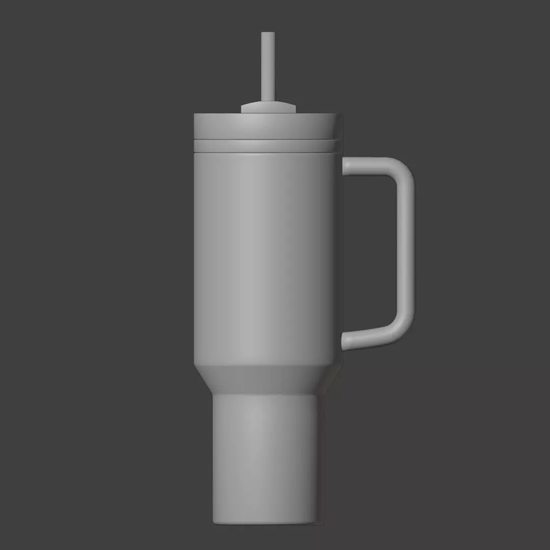 Stanley Quencher Tumbler Optimized 3D model_6