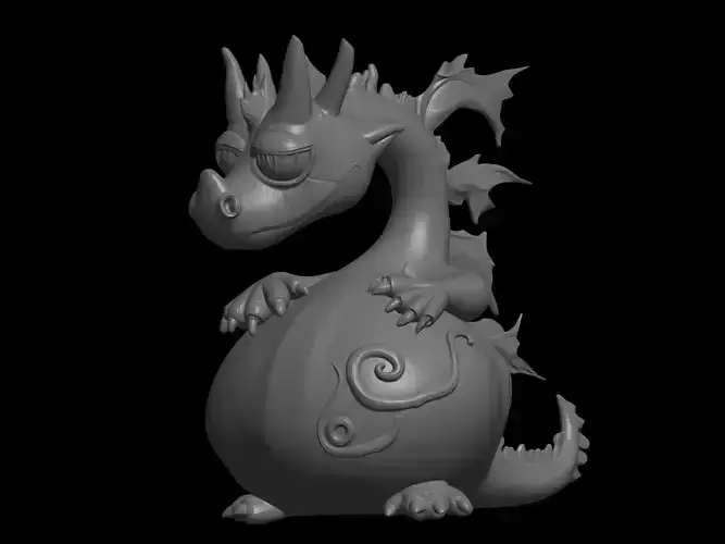 hallowen dragon pumpkin