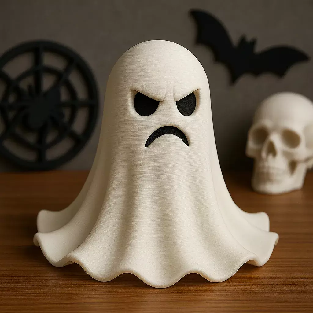 3D Printable Angry Ghost Figure  3D print model_0