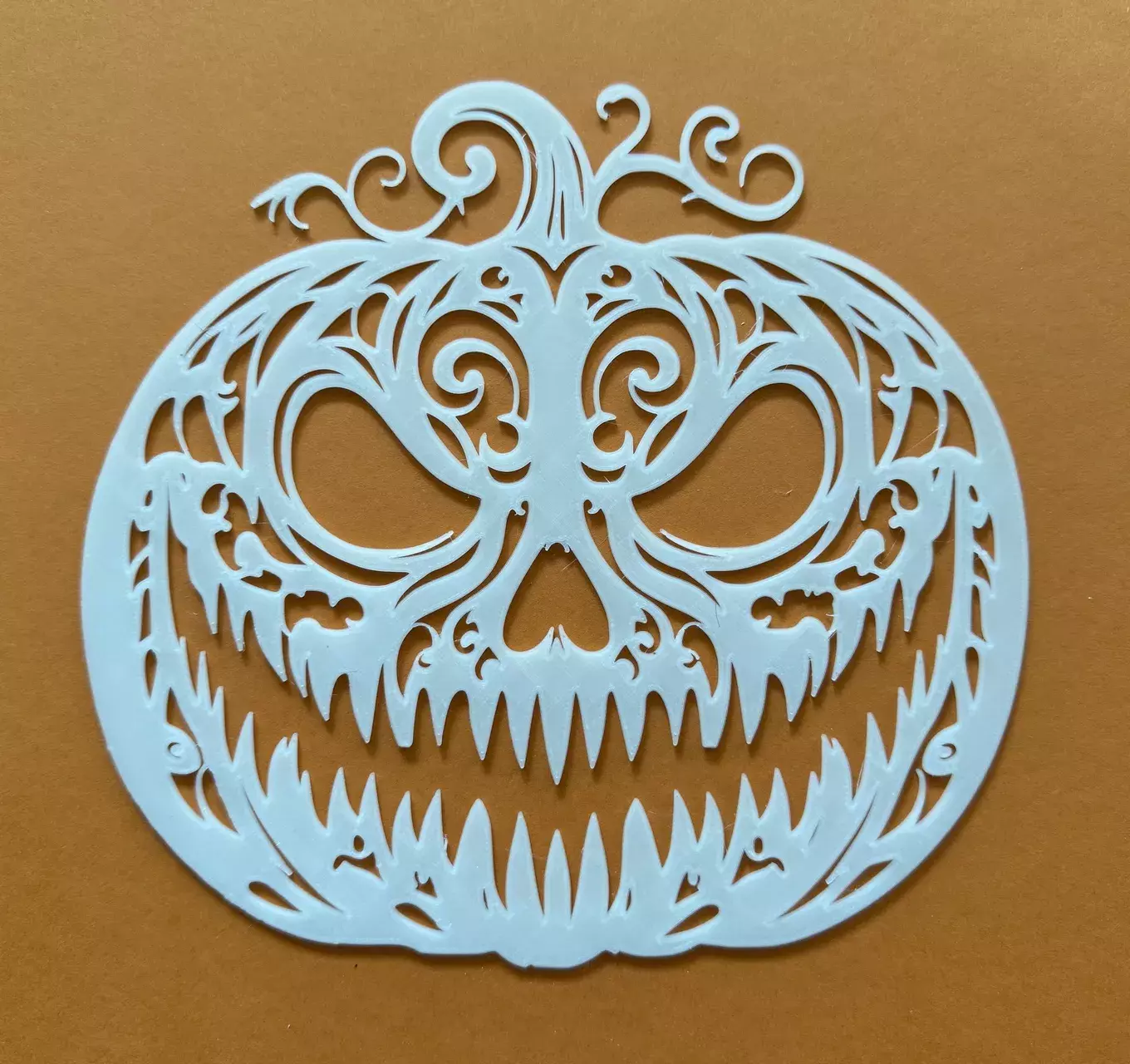 Glow in the Dark Jack O Lantern Wall Art  3D print model_0
